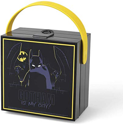 Portavivande Lego Batman con Maniglia; Contenitore Portatile, Nero