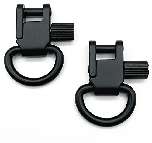 AOOK Sling Swivels Mounts for Rifle and Shotgun, Heavy Duty Sling Attachments Clips, Black- Occult (Black)