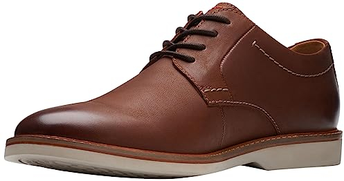 Clarks Herren Atticus Ltlace Oxford, Dark Tan Lea, 42 EU