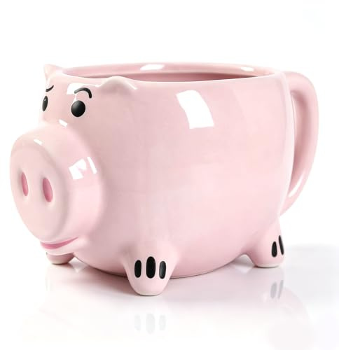 Schweine Tasse, 3D-Kaffeetasse, Rosa Keramik-Kaffeetasse, Tier-Kaffeetassen, Schweine-Kaffeetasse, Becher, Geschenke Für Frauen, Neuheit Kaffeetasse, Niedliche Lustige Tassen, Teetasse Für Frauen