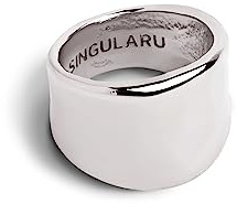 SINGULARU - Anillo My Ocean. Latón con Acabado Baño en Rodio o en Oro de 18 Kt