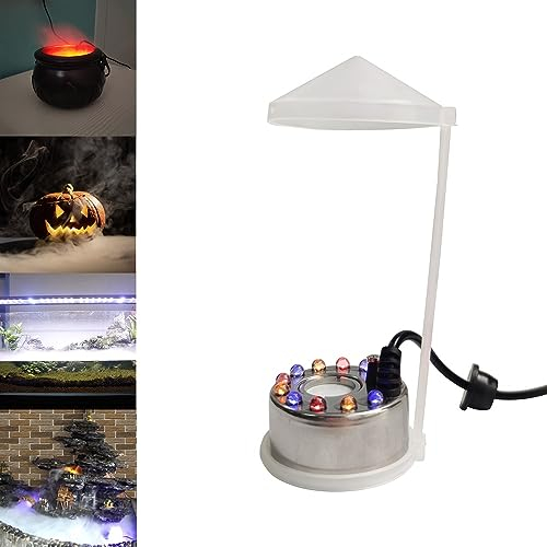 TASHELLS Lumière de sorcière d'Halloween, brumisateur à ultrasons, décoration intérieure, mini brume à ultrasons, fontaine à brume pour étang