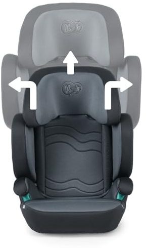 Kinderkraft XPAND 2 i-Size Kindersitz 100-150 cm, Kinderautositz, Höchste Sicherheitsstandards, Einfacher Montage mit ISOFIX, Hochwertige Materialien, Einstellung der Kopfstütze und Breite, Schwarz