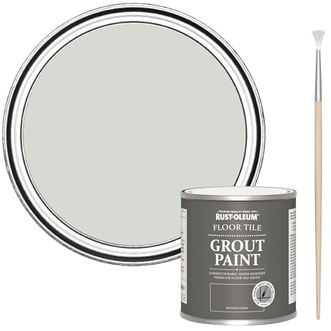 Rust-Oleum Ultra-Durable Grey Floor Tile Grout Paint - Winter Grey 250ml