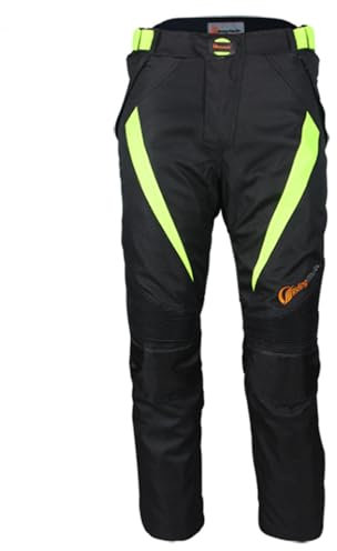 Msport Giacca Moto 4 Stagioni Impermeabile, Giacca Moto con Interno Termico Rimovibile, Antivento e Antipioggia - Pantaloni XL