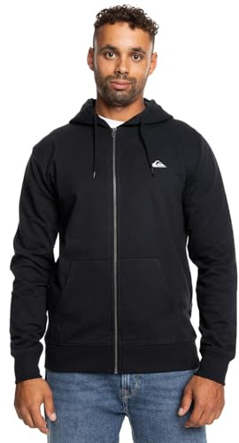 Quiksilver Homme Basic Hood Zip Young Mens Sweatshirt, Noir, XL EU