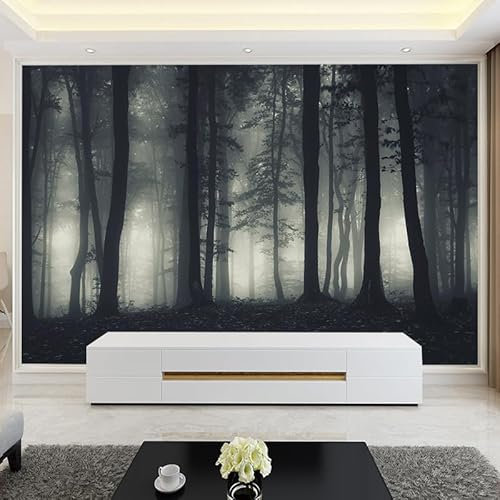 Papier Peint Panoramique 160X250Cm Arbres De La Forêt Poster Mural Pour Salon Chambre Décoration Murale, Papier Peint Intissé 3D Chambre Enfant,Chambre Fille,Personnalisable