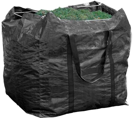 RILOOP Garten Abfallsack Laubsack Schwerlast Gewebetasche - 270 Liter Verstaubarer Laubsack XXL