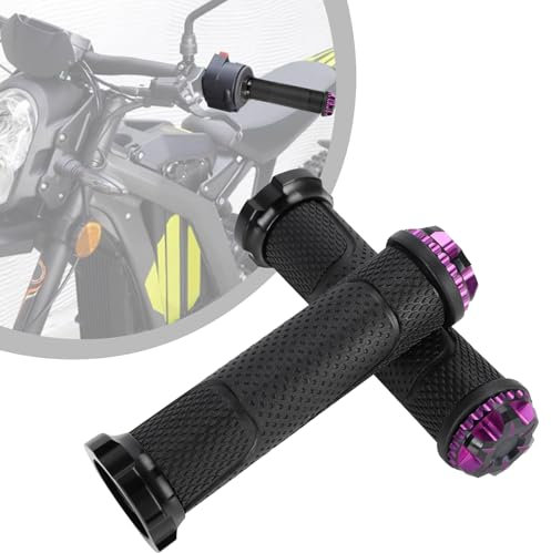 1 Pair Motorcycle Handlebar Grips,Motorcycle Handle Bar Hand Grips for Electric Bike Sur Ron S/X Segway X160/X260 Talaria Sting X3/MX3/MX4 Purple