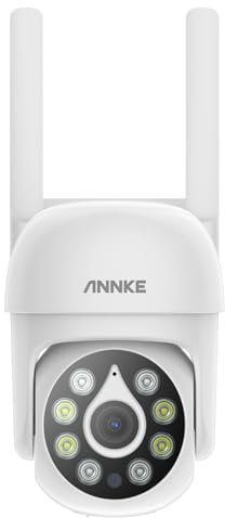 ANNKE Telecamera di sorveglianza radio PT da 5 MP, per esterni, WiFi IPC, riconoscimento intelligente delle persone, adatto Wireless NVR, audio bidirezionale, IP67, impermeabile, visione notturna 20