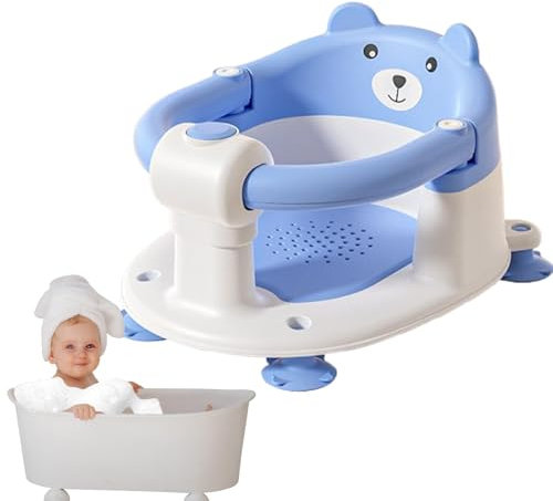 Oldmoom -Badewannensitz | Duschsitz für Kleinkinder, sitzend in der Badewanne, rutschfester Kinder-Badewannensitz mit Saugnapf, Badewannensitz für Kinder, Mädchen, ab 6 Monaten