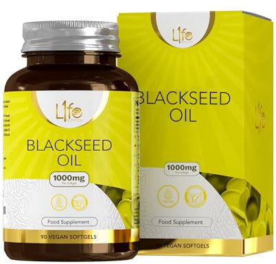 LN Olio di Cumino Nero | 90 Capsule 1000mg di Cumino Nero ad Alta Concentrazione per Dose | Capsule Softgel per Migliore Assorbimento | Non OGM, Senza Glutine e Allergeni | Prodotto nel RU