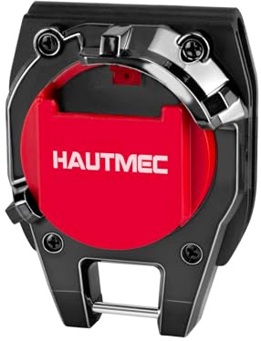 HAUTMEC Tape Measure Holder for Tool Belt Clip,Widen Locking Belt Clip up to 2-1/8 with Rotating Latch Tape Measure Clip Compact & Portable Measuring Tape Holder 25049