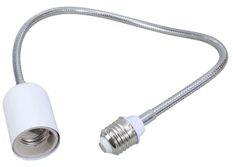 Kfwfuaee E27 rotante resistente al calore presa in ceramica adattatore regolabile per soffitto del bagno lampade LED 400 W 110 V/240 V, montaggio a soffitto, in ceramica, adattatore