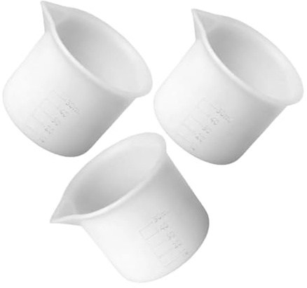 TOYANDONA 3 Piezas Tazas Medidoras De Silicona Con Escala Para Resina Epoxi Reutilizables Para Mezclar Resina Epoxi y Hacer Joyas Tazas Medidoras De Silicona Con Medir Líquidos