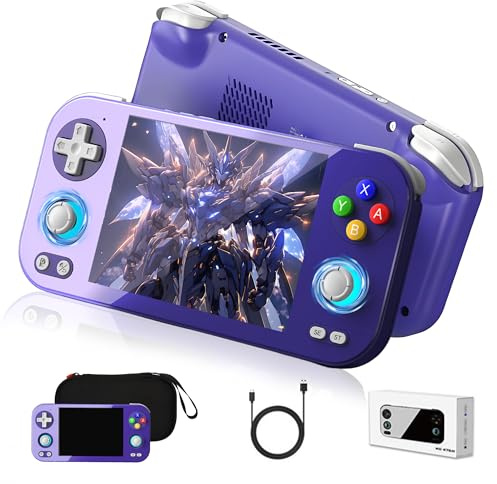 RG 476H Console di gioco portatile retrò,funzione AI Console di gioco retrò,schermo LTPS in-cell da 4,7 1280*960P,Android 13,2,4/5G WIFI&BT 5.0,trasmissione schermo wireless senza scheda TF (Indaco)