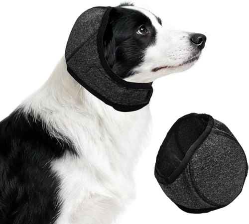 Hunde Ohrenschützer Mit Geräuschunterdrückung | Elastische Umwicklung Mit Schalldämmung - Elastischer Gehörschutz Adjustable Noise Protection for Anxiety, Comfortable Ear Cover for Bath Care