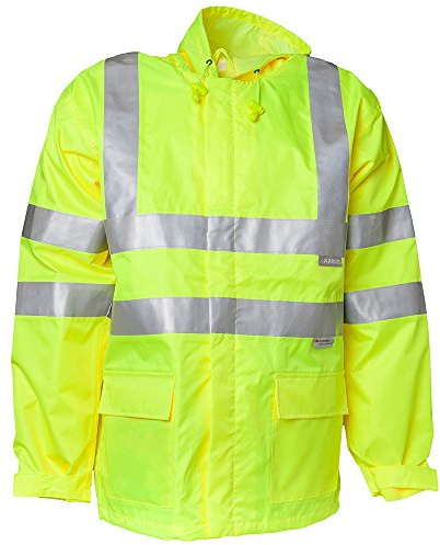 Planam 2062056 Herren Warn-/Wetterschutz Regenjacke, gelb, Größe XL