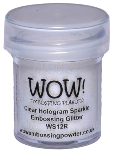 WOW! Poudre à Embosser 15 ML, Hologramme Transparent Scintillant