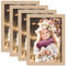 GBKDQQ Lot de 4 cadres photo, format A4, 21 x 29,7 cm, modernes, our murs et tables, format portrait ou paysage