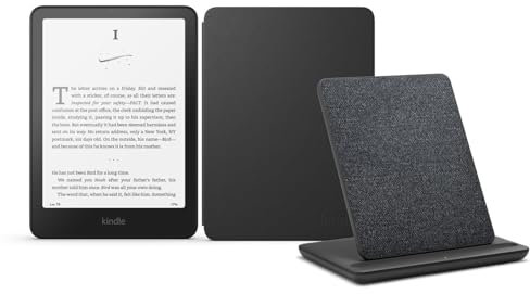 Kindle Paperwhite Signature Edition (versione 2024) da 32 GB senza pubblicità, una cover basata su Amazon Plant e un dock di ricarica wireless Made for Amazon