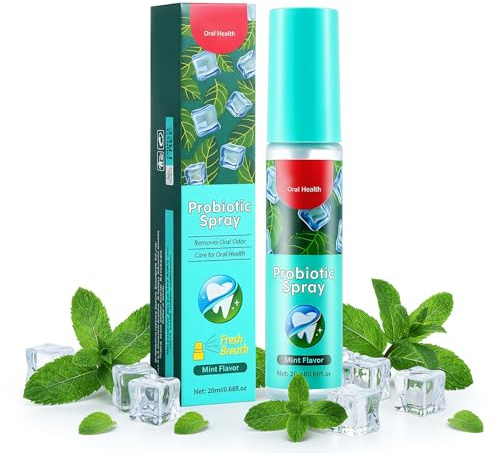 Mundspray Gegen Mundgeruch,Mundspray Mit Minz,Mundgeruchspray Zur TäGlichen Mundpflege,18ml,Tragbares,Alkohol- & Zuckerfreies,Tragbar FüR Alltag & Reisen