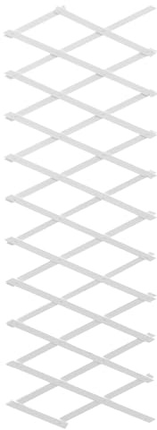 Anneome Treillis Mural Bois Extensible Blanc Support Décoratif pour Plantes Grimpantes Clôture Légère pour Jardin Terrasse et Intérieur Panneau de Support Ajustable