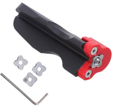 DIKACA Pialla Smussatrice Manuale per Bordi in Legno 4 Lame /,5/r2/r3 con Chiave, Utensile per Rifilare Impiallacciature e Pannelli Pvc, Rifinitura Bordi e Smussatura