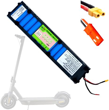 SSCYHT 36v6.6ah, Batería de Litio de 36 V para Patinete eléctrico M365, 6,6 Ah, 7,8 Ah, 9 Ah y 10,5 Ah, con Kit de Motor y Conector JST y XT30.