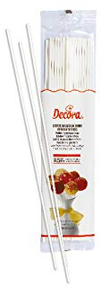 DECORA, 0050371 Stecche in Carta Forno, Adecuadas para Hornear, Perfectas para Hacer Cake-Pops, Galletas y Chupetas, Paquete de 25, Diámetro 3,8 x 152 mm