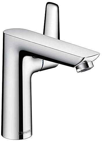 hansgrohe Wasserhahn Talis E (Armatur mit Auslauf Höhe 150mm und Zugstangen-Ablaufgarnitur) Chrom
