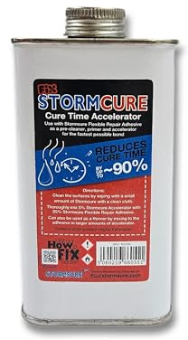 Stormcure Beschleuniger (250ml) - Aushärtungszeit um ca. 90% reduzieren für Stormsure Flexibler Reparaturkleber