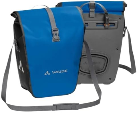 VAUDE Aqua Back - Borsa per Bicicletta, 2 Borse per la Ruota Posteriore (2 x 24 l), Impermeabili, Made in Germany