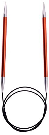 KNIT PRO 80 cm x 5.00 mm Aluminium Zing Fixed Circular Knitting Pins, Pink by KnitPro