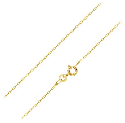 MATERIA Goldkette 333 Gold Damen Mädchen Ankerkette Halskette 45 50cm Made in Germany #K85, Länge Halskette:45 cm