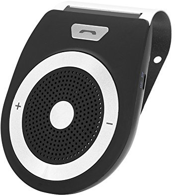 Fosa Kit Mains Libres Bluetooth 4.1+EDR pour Voiture, récepteur Audio au Pare-, Haut-Parleur Intégré Microphone HD, avec Chargeur de Voiture pour X/ 8/Plus