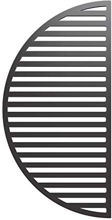 YNNI KAMADO TQ23CRG Grille de Barbecue en Fonte à Fente Demi-Lune 49,5 cm 3,5 kg