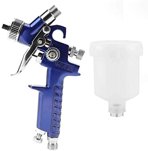 Pistola per verniciare a spruzzo HVLP con coppa 125ml 0.8/1.0mm ugello, Pistola verniciatura professionale (H-2000A 0.8mm)