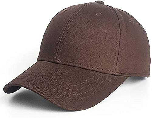 Etyepoh Unisex Kappe - Baseball Cap für Herren und Damen, Verstellbar Reine Farbe Baseboard Baseballkappe Mütze (A-Kaffee)