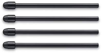 LAMY AL-star EMR Stylus Pen replacement tips (4 pcs.) - replaceable LAMY Z108 EMR Pen POM round tip - ideal for rough (matte) surfaces - 0.7 mm tip radius