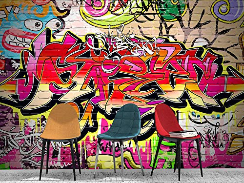 Oedim Fotomural Vinilo Para Pared Graffiti | Mural | Fotomural Vinilo Decorativo |350 x 250 cm | Decoración comedores, salones, habitaciones