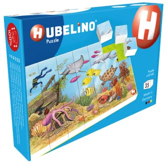 Hubelino Puzzle #410160 Bunte Unterwasserwelt, 35-teilig, kompatibel mit Bausteinen Anderer Hersteller