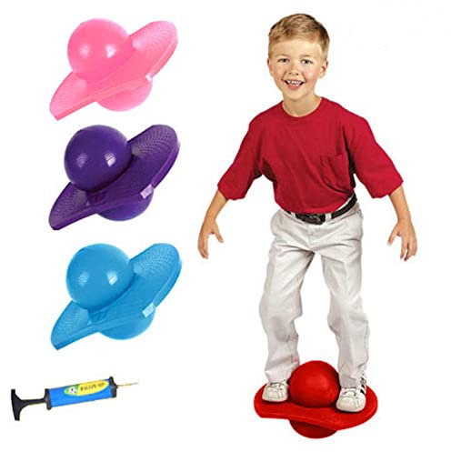 DZOZO Pogo Hopping activities with a bounce ball for adults and kids enjoying a unique fitness arrangement ball Exercise suitable for Weight Loss