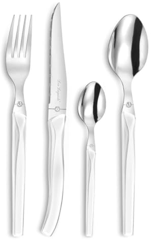 Lou Laguiole Rising Sun - Ménagére 24 pièces Acier inoxydable Blanc