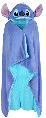 sarcia.eu Blaue warme Decke/Überwurf Stitch Disney 120x150 cm Einheitsgröße
