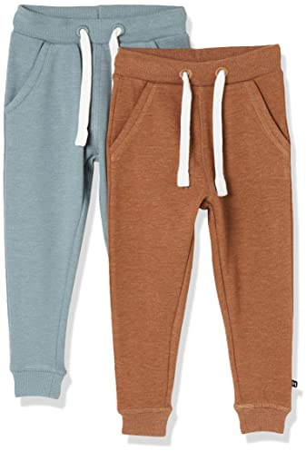 MAGIC KIDS WEAR Sweat pant (2-pack), Pantaloni Tuta Bambini e ragazzi, 2er Pack Toffee (236), 134 (9 anni)