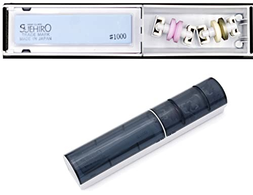 Suehiro Shooting Star Twin Roller Knife Sharpener, with Whetstone. Made in Japan