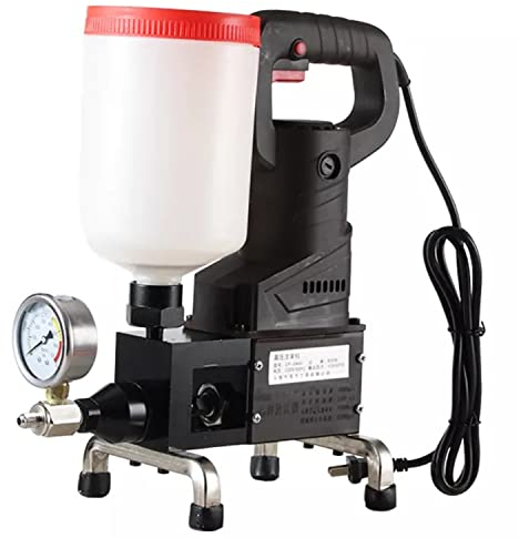Máquina de lechada piso de alta presión líquida Bomba de lechada Bomba de inyección de espuma de poliuretano/epoxi 1100w para reparación de concreto Impermeabilización Reparación de grietas,110V