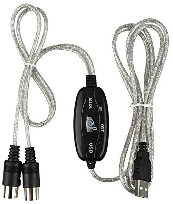 Barabesty MIDI zu USB Kabel Konverter Anschluss PC zu Synthesizer Musik Tastatur Adapter für Haus Musik Studio