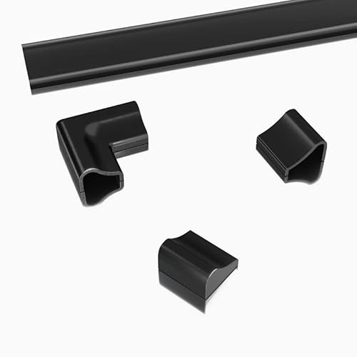 Ersatz Aluminium Schwallschutzleiste für Dusche 95cm, Schwarz Alu Schwallschutzprofil für Badewanne Duschdichtung Aluminium Schwallleiste, Dichtung Duschwand Wasserabweiser Duschkabine Schwallschutz